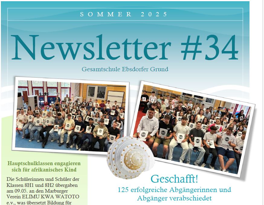 Neuer Newsletter der Schulleitung (Ausgabe 33) erschienen